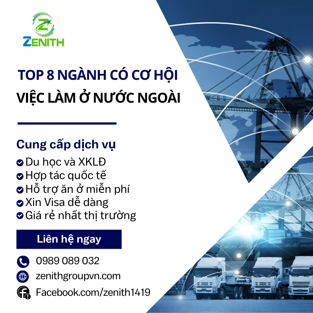 top 8 ngành có cơ hội làm việc ở nước ngoài